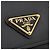 Billetera Tri-Fold Triangle Saffiano de Prada Negro - vista 8