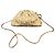 Borsa a spalla Bottega Veneta Cloud Oro in tessuto D'oro