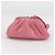 Mini portafoglio Bottega Veneta Cloud rosa in agnello - vista 5