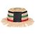 Cappello Clochette in Raffia a Strisce Anagram Loewe Multicolore
