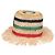 Cappello Clochette in Raffia a Strisce Anagram Loewe Multicolore - vista 2