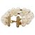Timeless Bracciale a doppio filo di perle finte Chanel D'oro