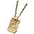 Gucci Collana Lunga Lava in Lega di Bronzo Dorata D'oro