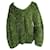Dries van Noten, Übergroßer grüner Lamé-Pullover  - Ansicht 2