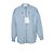 Alexander McQueen, Giacca camicia azzurra con zip Blu