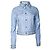 Philipp Plein, hellblaue Lederjacke mit Nieten