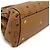 Mini Boston 2WAY in pelle PVC con logo MCM Marrone - vista 3