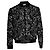 Saint Laurent, Bomber teddy in velluto cristallo 2018 Nero
