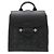 MCM Visetos Logo Backpack Coated Canvas Leather Black
