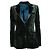 Etro, blazer de terciopelo verde con estampado paisley