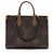 Sac Onthego MM en toile Monogram géant Louis Vuitton Marron