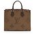 Sac Onthego MM en toile Monogram géant Louis Vuitton Marron - vue 3