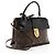 Louis Vuitton Monogram Canvas One Handle MM Klappentasche Schwarz - Ansicht 2