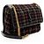 Borsa a Spalla Media Niki in Tweed Saint Laurent Nero - vista 2