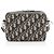 Pochette con doppia zip Dior Oblique Blu - vista 3