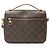 Borsa a spalla Pochette Metis in tela Monogram Louis Vuitton Marrone - vista 3