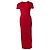 Carolina Herrera, Vestido maxi drapeado en rojo Roja