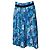 Falda midi plisada con estampado floral de Balenciaga Azul
