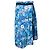 Falda midi plisada con estampado floral de Balenciaga Azul - vista 3