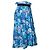 Falda midi plisada con estampado floral de Balenciaga Azul - vista 4