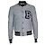 Balmain, Bomber argento con lurex Metallico