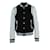 Giacca bomber nera e bianca Balmain Multicolore