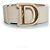 Christian Dior Dior, cinto D com fivela dourada em couro bege Marrom - vista 2