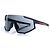 Prada, shield sunglasses in black - view 2