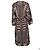 Hermès Vestido midi de seda con volantes y estampado de cinturón Hermes Multicolor - vista 3