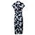 Abito maxi azzurro chiaro e marrone di Dries van Noten Multicolore - vista 3