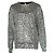 Isabel Marant, Top a maniche lunghe con paillettes Argento Metallico