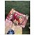 Borsa a tracolla Gucci Red Floral Baroque Collection rossa con catena Rosso - vista 3