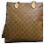 Louis Vuitton Borsa Tote Carry It in Pelle Marrone Graffiti