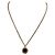 Collana Bulgari pendente rotondo madreperla nera e diamanti oro rosa D'oro