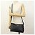 Borsa a tracolla in pelle nera Prada Nero - vista 8