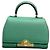 Borsa a tracolla Moynat Moynane BB Pelle Litchi Verde Smeraldo