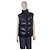 Dsquared2 navy Puffer-Weste, glänzend, gesteppt, mit Daunen gefüllt, hoher Kragen, Größe 48 IT Blau