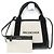 Borsa Balenciaga Cabas XS blu navy Nero Crudo