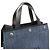 Borsa tote in pelle di vitello denim Prada Nero Blu - vista 8
