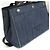 Borsa tote in pelle di vitello denim Prada Nero Blu - vista 9