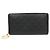 Portafoglio lungo con zip rotonda Guccissima Interlocking G di Gucci Nero