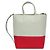 Céline Celine Cabas PICCOLO VERTICALE 176163 Borsa a Spalla in Pelle da Donna Rosso Verde chiaro