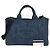 Borsa a mano in denim Canapa di Prada Blu