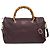 Borsa in pelle da donna Gucci Bamboo 353124 Bordò