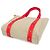 Louis Vuitton Antigua Cabas MM Tasche Rot Beige - Ansicht 2