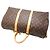 Borsa Boston Keepall Bandoulière 50 Louis Vuitton Marrone - vista 4