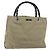 Borsa a mano in nylon beige e argento Gucci Bamboo 002 1016 Auth ep14257