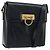 Borsa a Spalla Gancini in Pelle Salvatore Ferragamo Blu Navy Oro Auth ka4141 D'oro