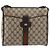 Borsa a Spalla GUCCI GG Supreme Web Sherry Line PVC Beige Oro Auth 176846 D'oro - vista 13