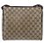 Borsa a Spalla GUCCI GG Supreme Web Sherry Line PVC Beige Oro Auth 176846 D'oro - vista 2